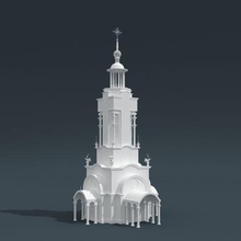lighthouse church 3d model architecture travel tower water light building ocean navigation seaport 3d print model - Mito3D