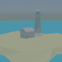 lighthouse house middle island 3d print model - Mito3D