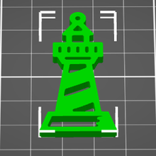 lighthouse jewelry earrings pendant keychain 3d print model - Mito3D
