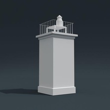 lighthouse kruglaya vostochny bay architecture 3d print model - Mito3D