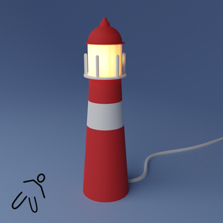 lighthouse lamp lamps lampsxcults light lighting lighthouselight 3d print model - Mito3D