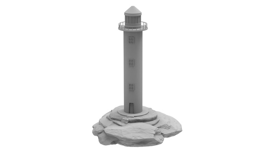 deniz feneri phare 3d print model - Mito3D