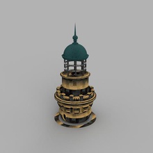 le phare de l'île vierge l'architecture des phares la décoration marine mer 3d print model - Mito3D