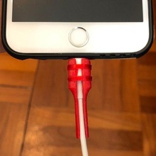 relámpago cable ahorrador tpu teléfono móvil 3d print model - Mito3D