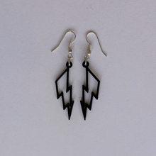 lightning earrings jewelry 3d print model - Mito3D