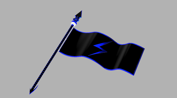 lightning spear lance spear flag spear flag lance lightning lance lightning spear  3d print model - Mito3D