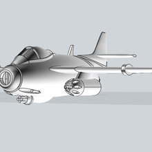 lightningbolt j29 modèle jeu proxy des avions épique 6mm grimdark 3d print model - Mito3D