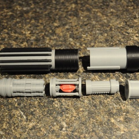 lightsaber internal components mega project game props toy supportless star wars ornament model light saber art 3d 3D print model - Mito3D