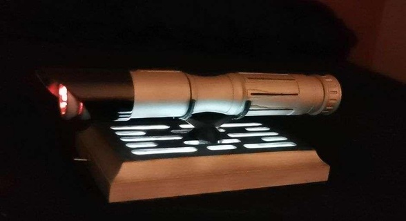 lightsaber stand 3d print model - Mito3D