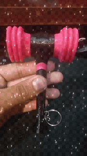 Leuchtstab Blackpink Schlüsselbund Beleuchtungschwarzrosa Beleuchtung pop kpop 3d print model - Mito3D