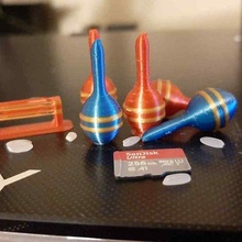 Maracas klein Projekt Schmuck Ohrring Ohrringe Spaß Geschenk Rassel Miniatur Musical Instrument Ornament Anhänger Beliebt 3d print model - Mito3D