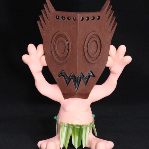 lil oogabooga art toy sculpt model mask cartoon 3D print model - Mito3D