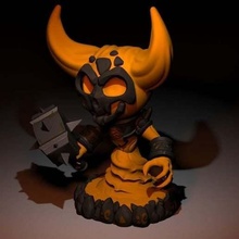 lil ragnaros Wow hots elementare figura eroi tempesta hotshoe warhammer mondo warcraft creature 3d print model - Mito3D