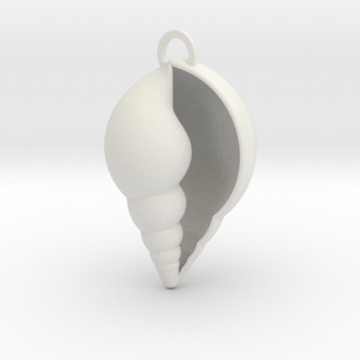 lil shell pendant jewelry conch 3D print model - Mito3D