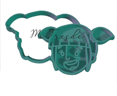púrpura mundo mordedura cortador marcador sello corte 3d print model - Mito3D