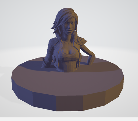 liliths büste kunst grenzgebiete lilith 3d print model - Mito3D