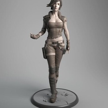 lilith girl borderlands action hero lady witch superhero 3d print model - Mito3D