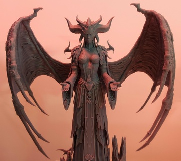 Lilith diablo bruxa jogos fantasia Sombrio 3d print model - Mito3D