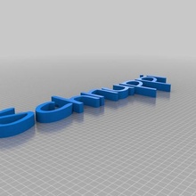 lilly 100x20 customized 3d print model - Mito3D