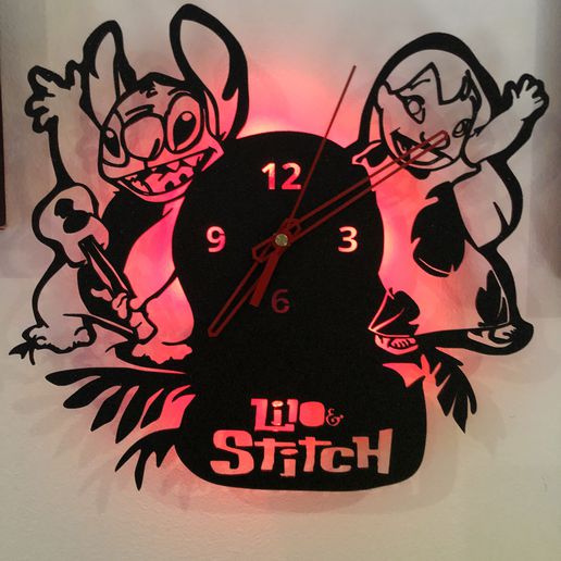lilo stitch clock  clock 