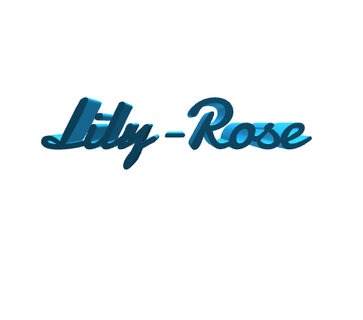 lily rose donna femmina figlia decorazione arte casa giorno bricolage 3d 3d print model - Mito3D