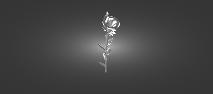 zambak Lilly çiçek unlu zambaklar sevgililer gün 3d print model - Mito3D