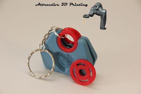 giglio Jeton borsetta caddy modalità moda key ring giocattolo design chiave squillare 3d print model - Mito3D