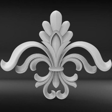 lily 3d stl model art flower relief cnc 3dcarving 3d print model - Mito3D