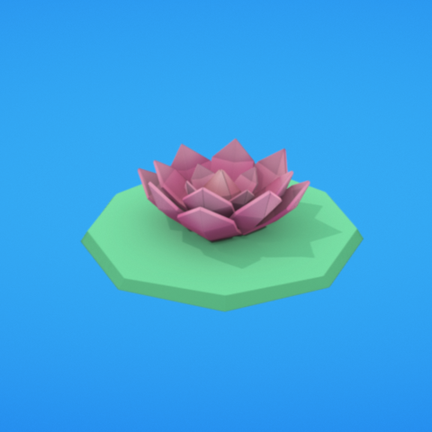 lily pad various plant water 3D print model - Mito3D