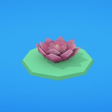 lily pad verschiedene pflanze Wasser 3d print model - Mito3D