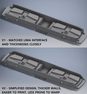 Lima ho sar 5e1 Ersatz Dummy Chassis Rahmen Zug Modell 1 87 transkaroo elektrisch realistisch Einheit 3d print model - Mito3D