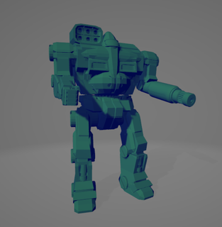 lime folder american mecha Game 6mm fighttech miniature sci-fi toy_game_accessories 3d print model - Mito3D