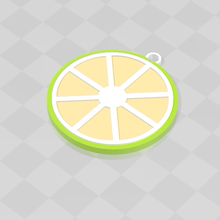 lime lemon orange key ring keychain file deco decoration variety original 3d print model - Mito3D
