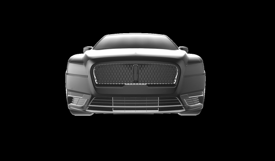 Lincoln continental 2018 auto carro carros 3d print model - Mito3D