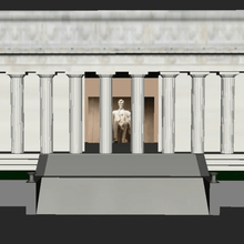 lincoln memorial architecture buildings structures 3d print model - Mito3D
