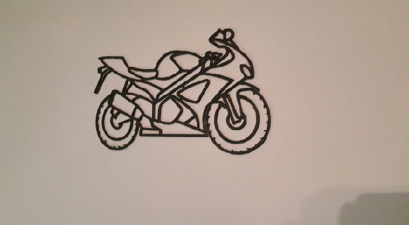 linea arte motociclette motociclo giocattolo miniatura scalemode ufficio penna veicolo scrivania decorazione ritratto scultura incisione 3d print model - Mito3D