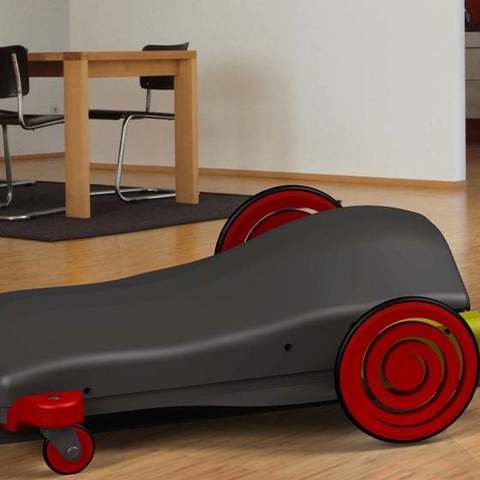 line follower car removable black gadget robotics 3D print model - Mito3D