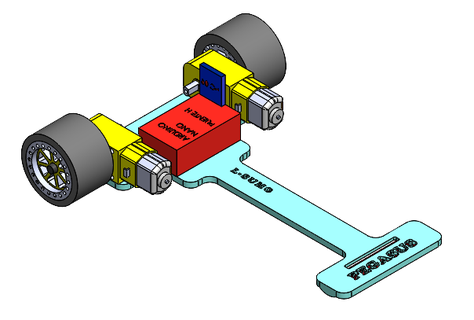 ligne disciple robot amateur châssis 3d print model - Mito3D