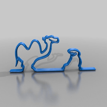 linea camelo a arte Arte 2d 3d print model - Mito3D