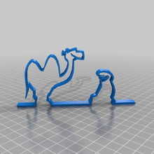 linea de camello art Arte en 2d 3d print model - Mito3D