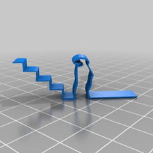 linea stairs art 2d 3d print model - Mito3D