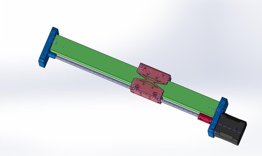 lineal eje cuadrado tubo 30 inoxidable acero Guia 3d print model - Mito3D