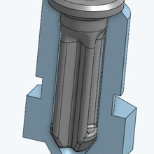 linear Beira bocal latão inserir calor transferir rápido impressão impressao 3D 3d print model - Mito3D