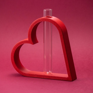 linetry fiore cuore amore San Valentino pentola regalo valentinexcults 3d print model - Mito3D