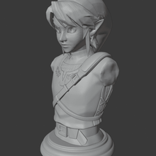 bağlantı büstü efsanesi zelda: twilight princess oyun link zelda Alacakaranlık Prenses efsane nintendo 3d print model - Mito3D