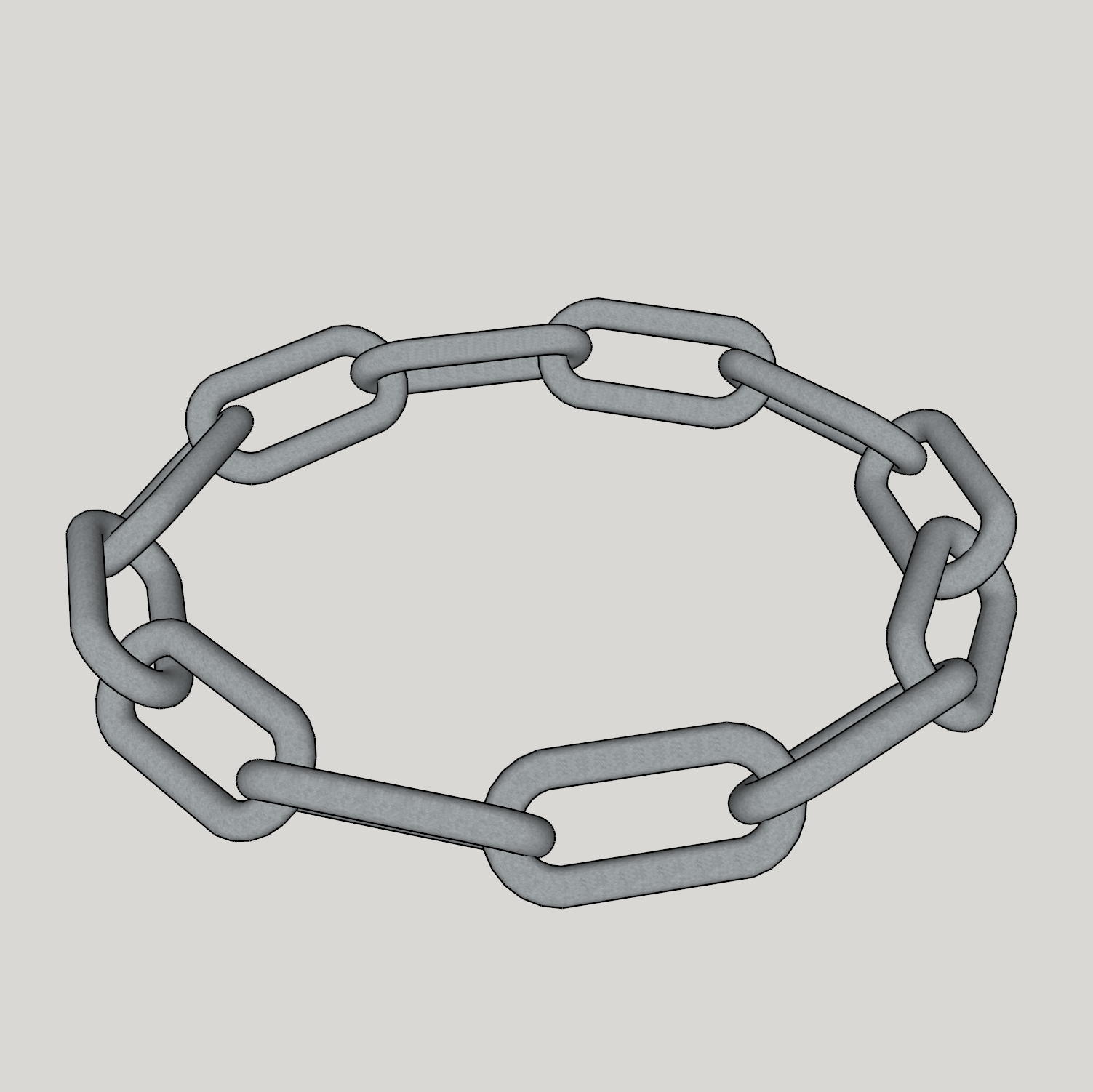 enlace cadena anillo joyería joya sencillo original 3D print model - Mito3D