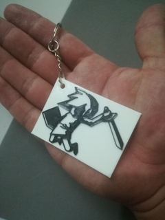link keychain keychan anime zelda keys accessories gift 3d print model - Mito3D