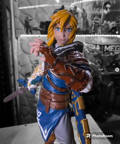 link legend of zelda tears kingdom art action game switch 3d print model - Mito3D