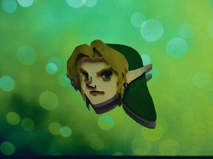bağlantı efsane Zelda şekil Zelda bağlantı efsane Zelda mıknatıs toplu iğne 3d print model - Mito3D