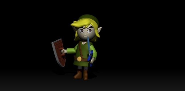 lien vent waker Zelda 3d print model - Mito3D